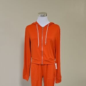 Women's Orange Tracksuit Set